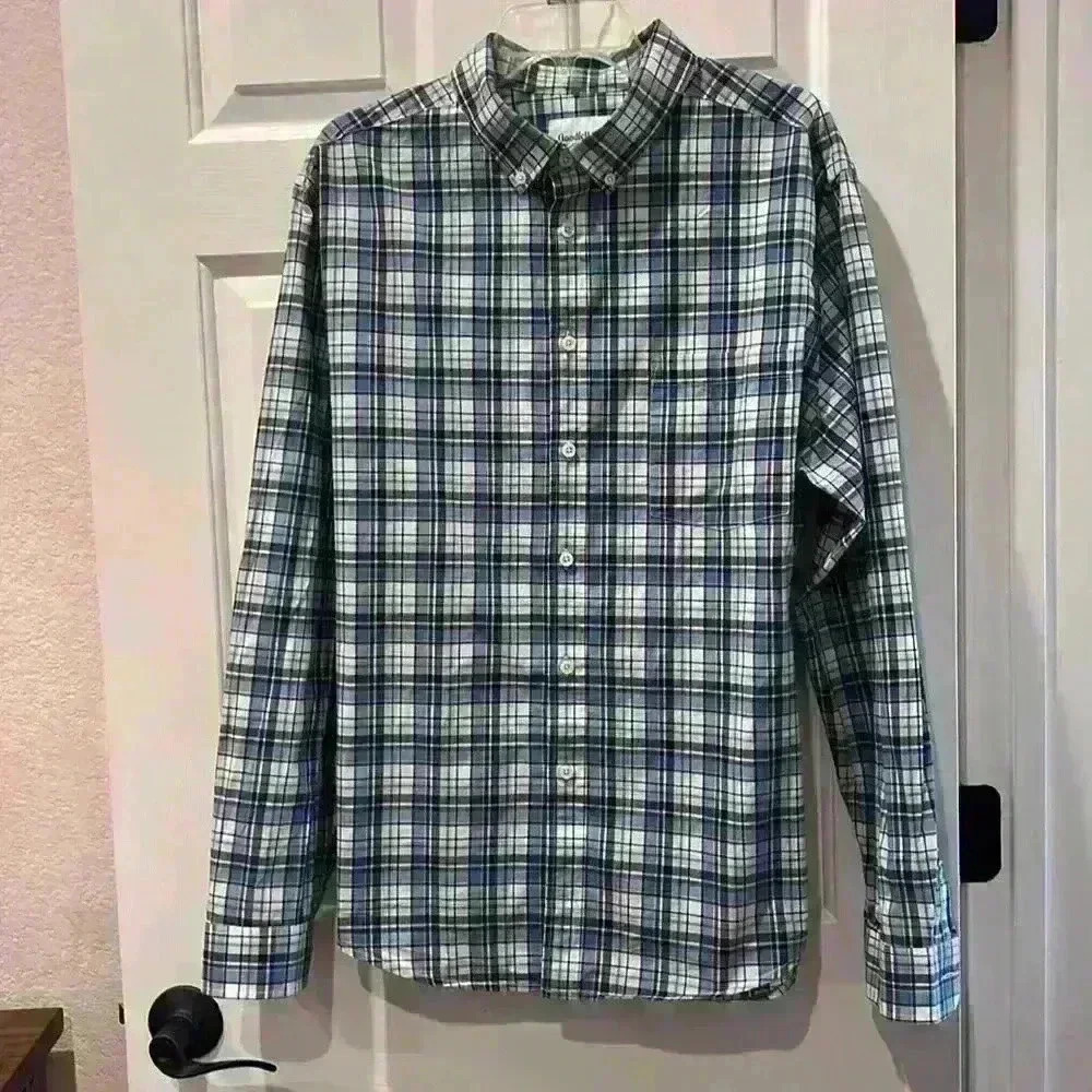 Goodfellow & Co, long sleeve plaid shirt. Size XL - Picture 2 of 4